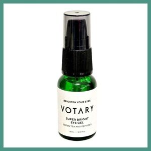Votary Super Bright Eye Gel with Green Tea & Peptides .5 oz 15 ml Full Size New